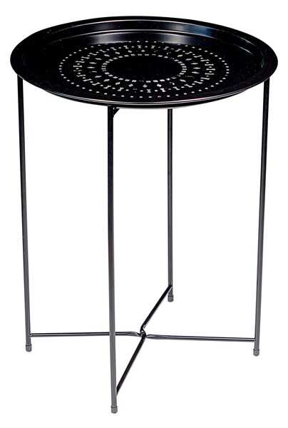 Tavolino da Giardino Ø46x60 cm Motti Florie Nero