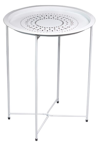 Tavolino da Giardino Ø46x60 cm Motti Florie Bianco