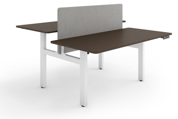 ESMART ETX-221WE 160 x 80 cm Ebano Scrivania ergonomica dual-use (seduta/in piedi) Regolabile elettricamente in continuo in altezza da 71,5 a 121,5 cm 4 impostazioni di memoria Promemoria attività Avvio graduale/Stop