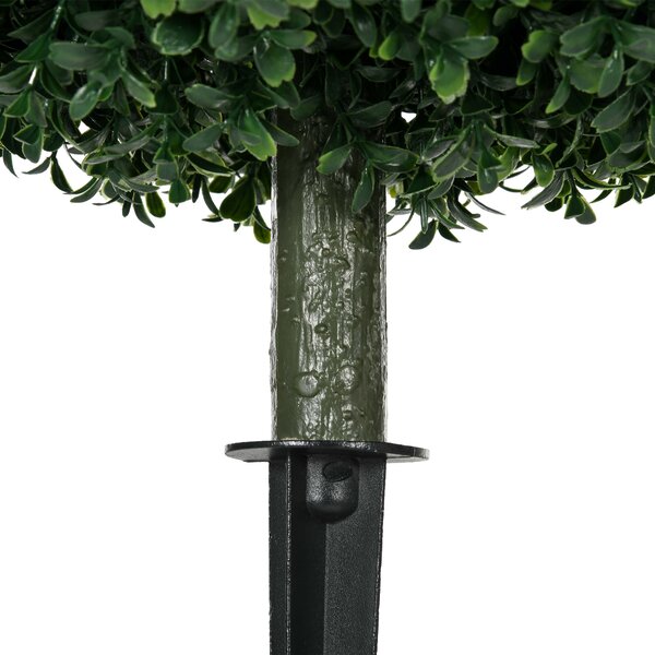 HOMCOM Bosso artificiale in set da 2, realistico, resistente alle intemperie, facile da mantenere, 70 cm | Aosom Italy