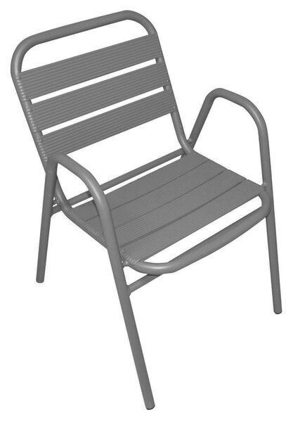 Sedia da Giardino in Alluminio Calipso Grigio Antracite