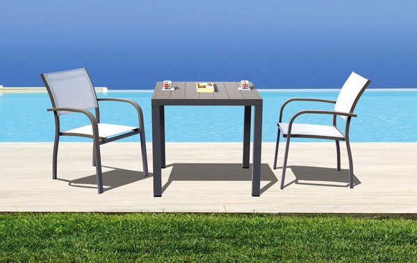 Tavolo da Giardino 80x80 cm in Alluminio San Vincenzo Tortora