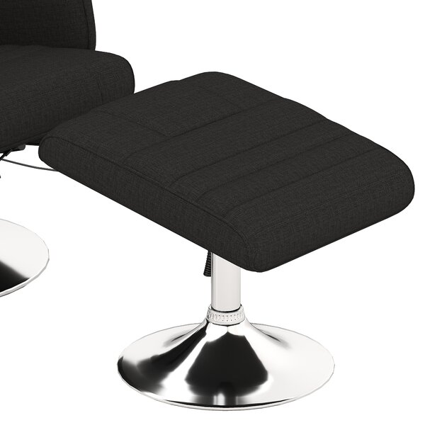 HOMCOM Poltrona massaggiante con poggiapiedi, schienale reclinabile, 78 x 95 x 88 cm, Nero | Aosom Italy