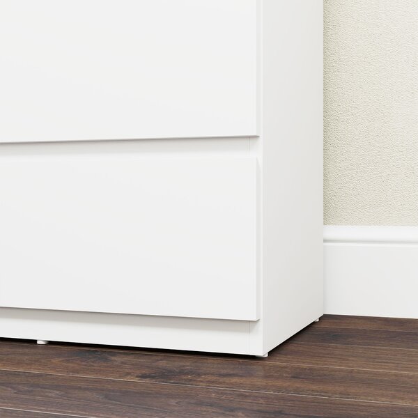 HOMCOM Cassettiera Sideboard Cassettiera a cassetti, 5 cassetti, 55 cm x 34 cm x 100 cm, Bianco | Aosom Italy