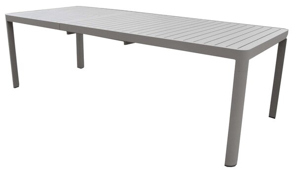 Tavolo da Giardino Allungabile 200/300x100x75 cm in Alluminio Tortora