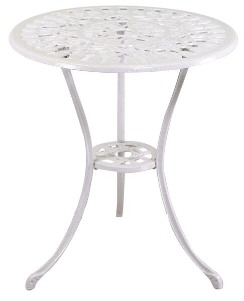 Set Tavolo e 2 Sedie da Giardino in Alluminio Parma Bianco