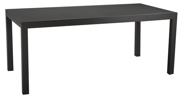 Tavolo da Giardino Allungabile 160/220x90x75 cm in Alluminio Boise Antracite