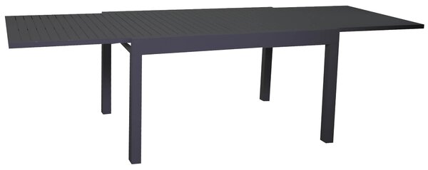 Tavolo da Giardino Allungabile 135/270x90x75 cm in Alluminio Cleveland Antracite