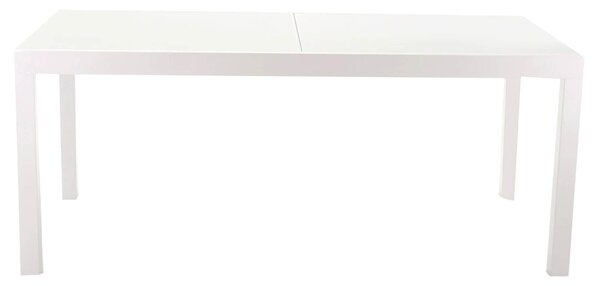 Tavolo da Giardino Allungabile 160/220x90x75 cm in Alluminio Boise Bianco
