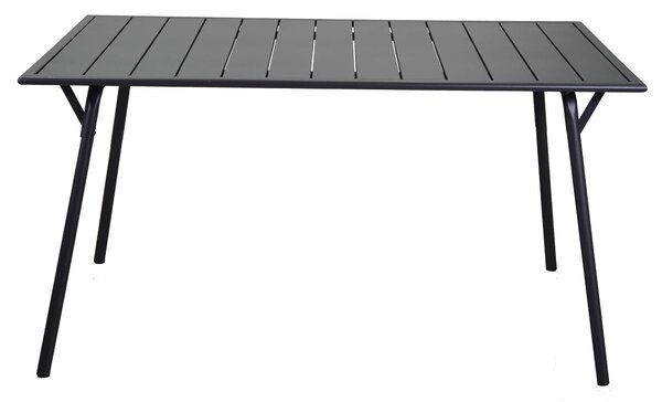 Tavolo da Giardino Pieghevole 140x80x74 cm in Ferro Rovigo Antracite