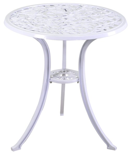 Set Tavolo e 2 Sedie da Giardino in Alluminio Volterra Bianco