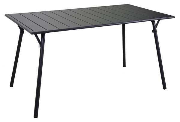 Tavolo da Giardino Pieghevole 140x80x74 cm in Ferro Rovigo Antracite