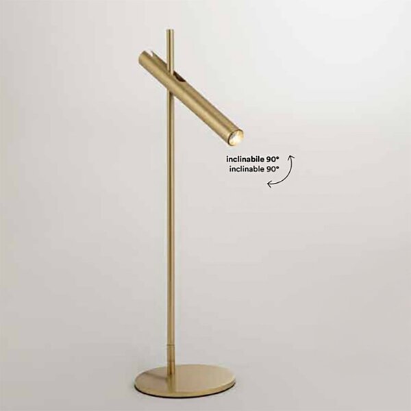 Abat-jour classica perenz sniper 8470 or lc led 480lm dimmerabile oro spazzolato - Perenz