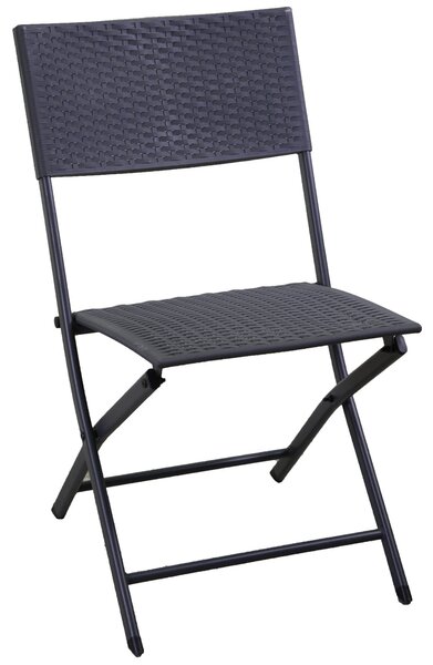 Set Tavolo e 2 Sedie Pieghevoli da Giardino in Ferro Spokane