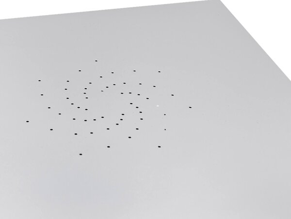 Tavolo da Giardino 70x70x72 cm in Metallo Old Bianco