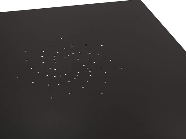 Tavolo da Giardino 70x70x72 cm in Metallo Old Antracite