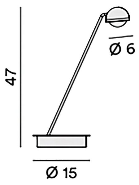 Abat-jour moderna perenz lyra 8447 a ct led cct 688lm dimmerabile touch antracite opaco - Perenz