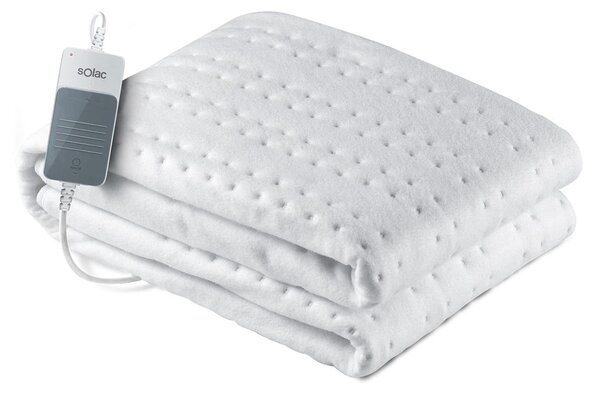 Coperta elettrica, dimensioni 150x80 cm, 60 W, 3 livelli di riscaldamento, lavabile
