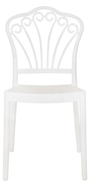 Sedia da Esterno in Propilene 9x44x44 cm Bianco
