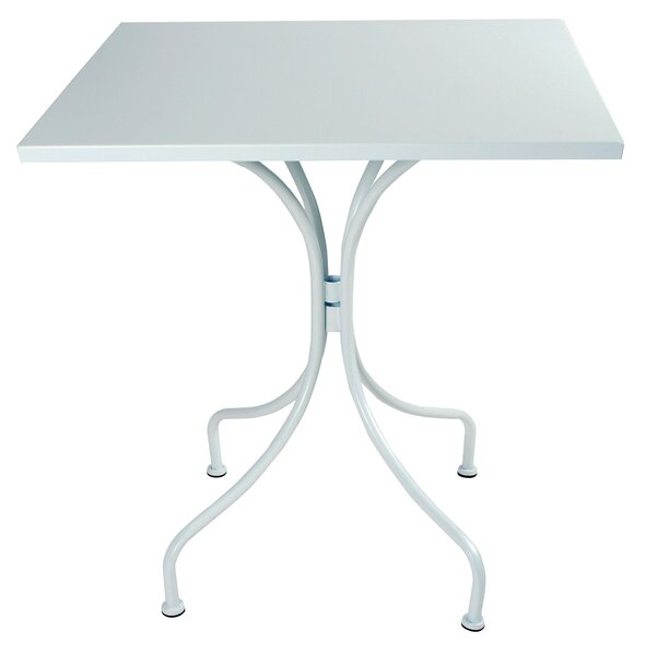 Tavolo da Giardino 70x70x71 cm in Metallo Sunny Bianco