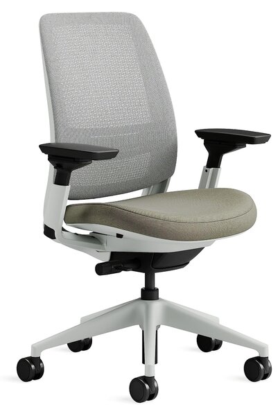 Sedia da ufficio ergonomica con rivestimento Netwave, regolabile