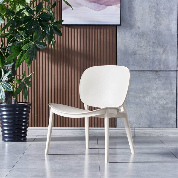 Sedia da Giardino 49x71x58,5 cm in Polipropilene Camilla Bianca