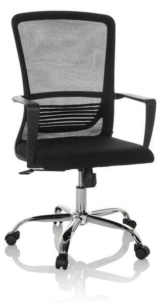 Sedia da ufficio STAR-TEC S, rivestita in tessuto/rete, colore nero