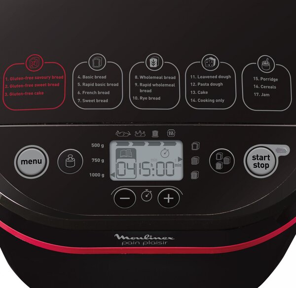 Moulinex Macchina Pane Potenza 650 Watt Capacit 1000 gr 17 Programmi - Pain Plaisir - OW2208
