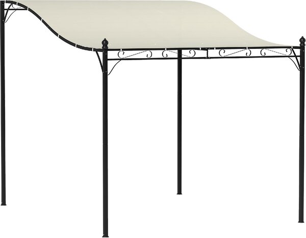 VivaGarden Pergola da Esterno in Metallo/Poliestere Dimensioni 2,5x3 mt colore Crema