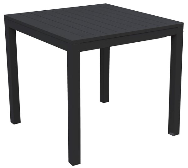 Tavolo da Giardino 70x70x75 cm in Alluminio Sullivan Antracite