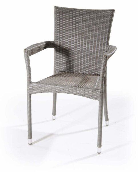 Sedia da Giardino in Polyrattan Grigio Bertozzi Lampedusa