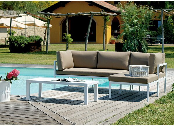 Set da Giardino in Alluminio Vorghini Maracanà Tortora