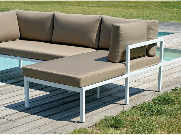 Set da Giardino in Alluminio Vorghini Maracanà Tortora