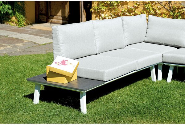 Set da Giardino in Alluminio Vorghini Rapallo Grigio