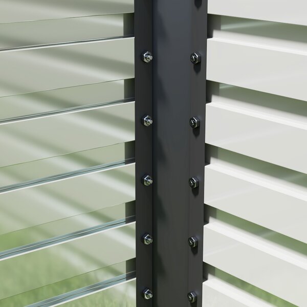 Outsunny Fioriera Rialzata Zincata Rettangolare per Esterno con Fondo Aperto, 160x80x60 cm, Grigio | Aosom Italy