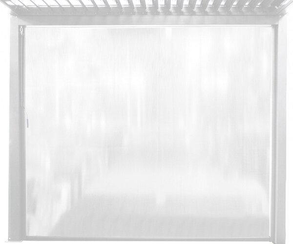 VivaGarden Telo per Pergola 270 x 238 cm Telo Laterale per Lato in PVC colore Bianco - GA802123-BIAN