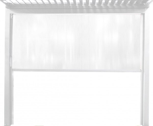 VivaGarden Telo per Pergola 270 x 238 cm Telo Laterale per Lato in PVC colore Bianco - GA802123-BIAN
