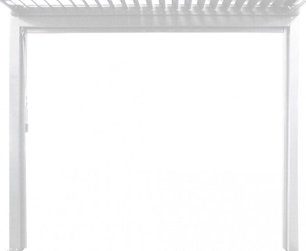 VivaGarden Telo per Pergola 270 x 238 cm Telo Laterale per Lato in PVC colore Bianco - GA802123-BIAN
