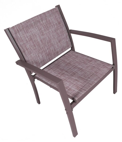 Set da Giardino Divano Poltrone e Tavolino in Metallo Vandi