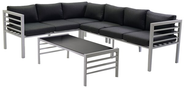 Set Salotto da Giardino in Alluminio Malibù Bianco