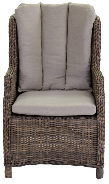 Poltrona da Giardino in Polyrattan Baltimora Grigio