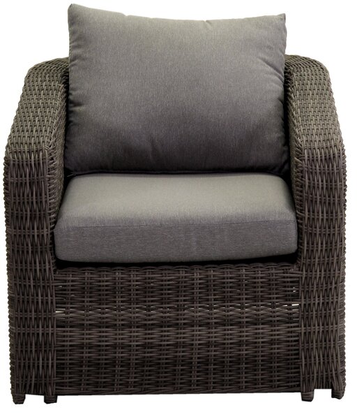Set Salotto da Giardino in Polyrattan Atlanta Grigio