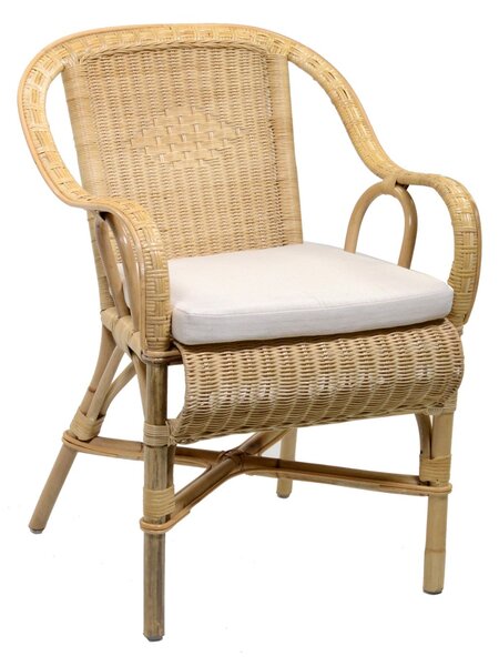 Poltrona da Giardino in Rattan 45x48cm Rosy
