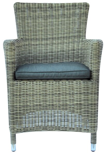 Poltrona da Giardino in Wicker con Cuscino Vorghini Antigua