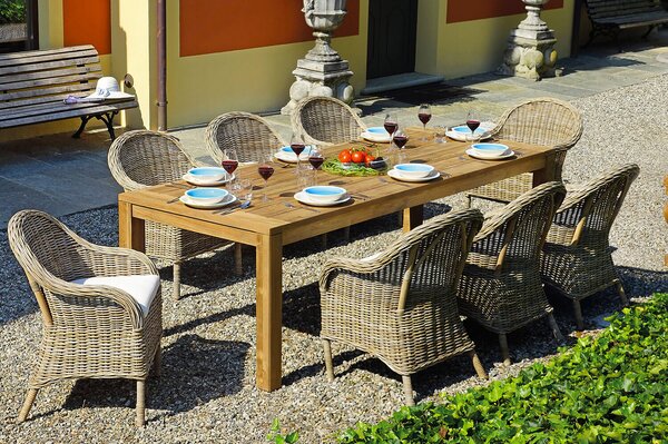 Poltrona da Giardino in Rattan con Cuscino Vorghini Algarve