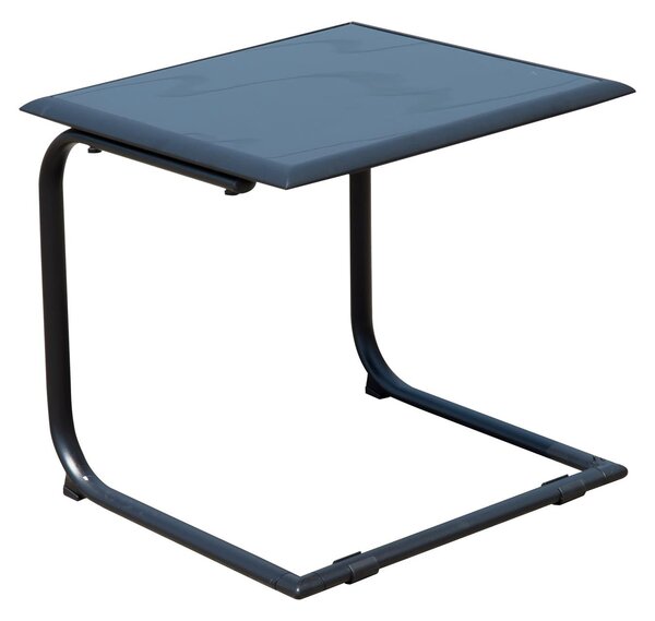 Set Salotto da Giardino in Rattan Sintetico 2 Poltrone e Tavolino Grigio