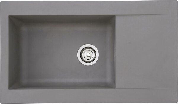 Lavello da incasso Lavello da cucina Granit Mineralite 86 x 50 Grigio Respekta Denver