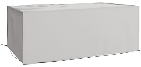 Outsunny Copertura protettiva per mobili da giardino Invernale Impermeabile Anti-UV Telo 600D Oxford 210 x 140 x 80 cm Grigio | Aosom Italy