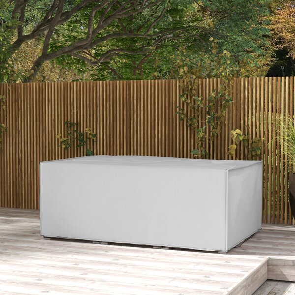 Outsunny Copertura protettiva per mobili da giardino Invernale Impermeabile Anti-UV Telo 600D Oxford 210 x 140 x 80 cm Grigio | Aosom Italy