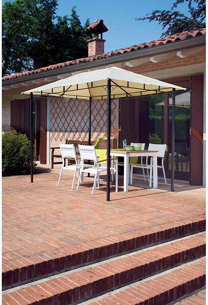 Gazebo da Giardino in Ferro 3x2m Vorghini Chains Sabbia